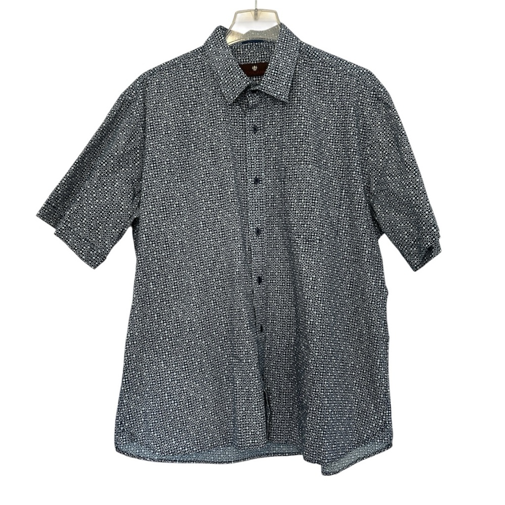 Toscano Classic Patterned Short Sleeve Shirt